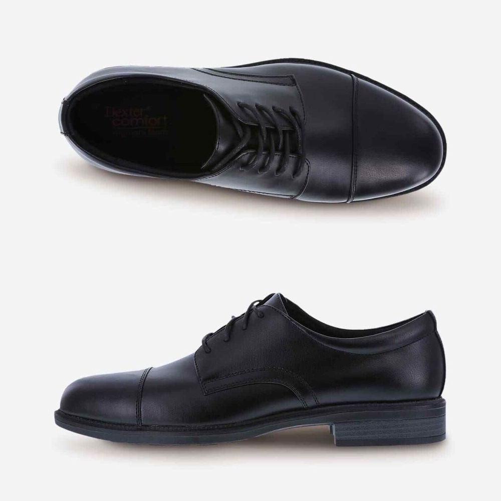 Dexter Comfort Memory Foam Black Men's Oxford Shoes 11